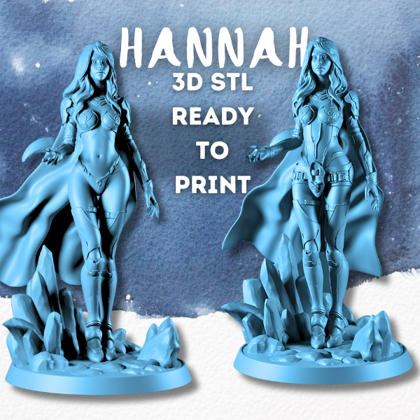 Hannah - The Frozen Empress - Pre-supported STL - 170mm & 32mm (SFW & NSFW)
